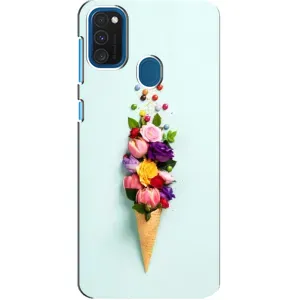 Чохли з тематикою "КВІТИ" на Samsung Galaxy A21s (Квітка-морозиво)