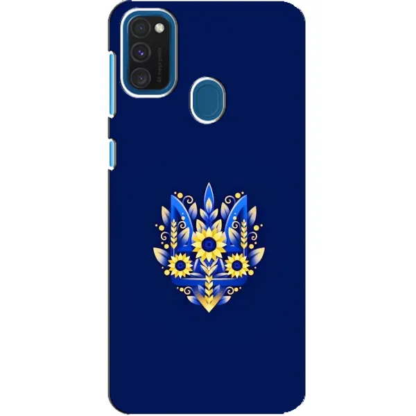 Чехол с рисунком «Цветущий Герб» для Samsung Galaxy A21s