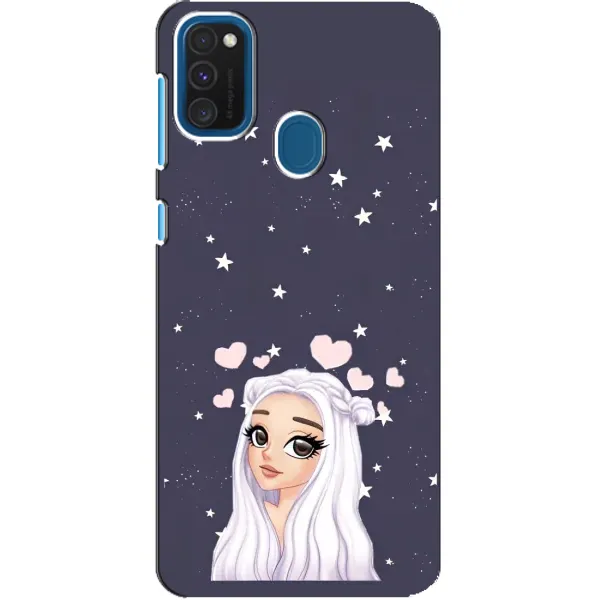 Чехол с рисунком «Девушка и сердечки» для Samsung Galaxy A21s