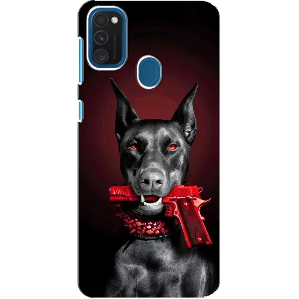 Чехол с рисунком «Доберман злой» для Samsung Galaxy A21s Чехол с рисунком «Доберман злой» для Samsung Galaxy A21s