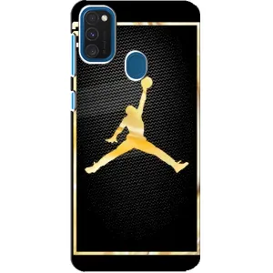Силиконовый Чехол Nike Air Jordan на Самсунг Галакси А21с (Джордан 23)