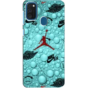 Силиконовый Чехол Nike Air Jordan на Самсунг Галакси А21с (Джордан Найк)
