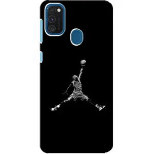 Силиконовый Чехол Nike Air Jordan на Самсунг Галакси А21с (Джордан)