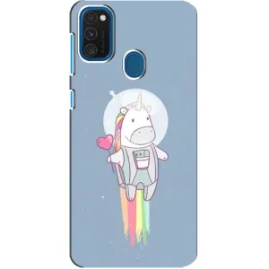 Чохол Unicorn на Samsung Galaxy A21s (Єдинорог космонавт)