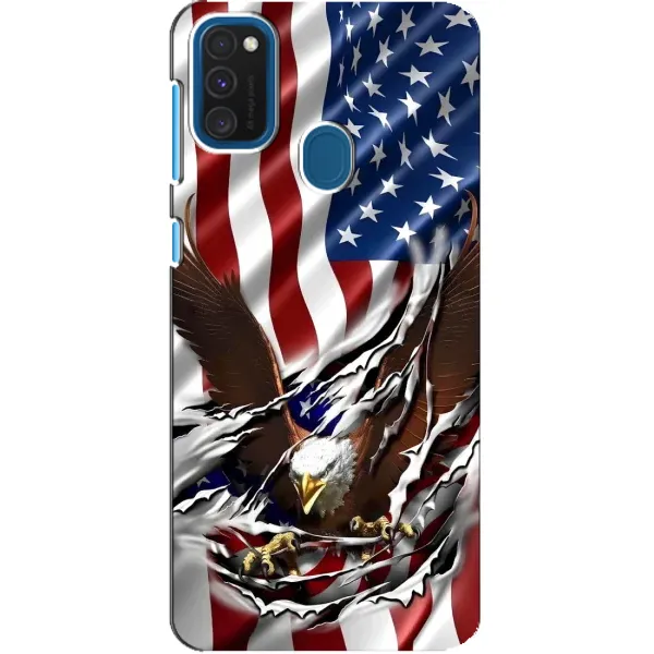 Чехол с рисунком «Флаг USA» для Samsung Galaxy A21s Чехол с рисунком «Флаг USA» для Samsung Galaxy A21s