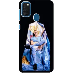 Чехлы с принтом для Samsung Galaxy A21s Футболист (футболист Холанн)