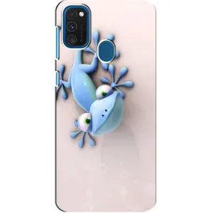Чехлы с изображением разных животных для Samsung Galaxy A21s (Геккон)