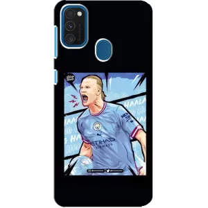 Чехлы с принтом для Samsung Galaxy A21s Футболист (гол Эрлинг Холланд)