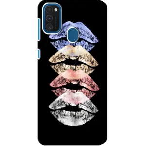 Чехол Стильные девушки на Samsung Galaxy A21s (Губы)