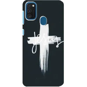 Чехлы для Самсунг Галакси А21с (Крест Иисуса) (Jesus)