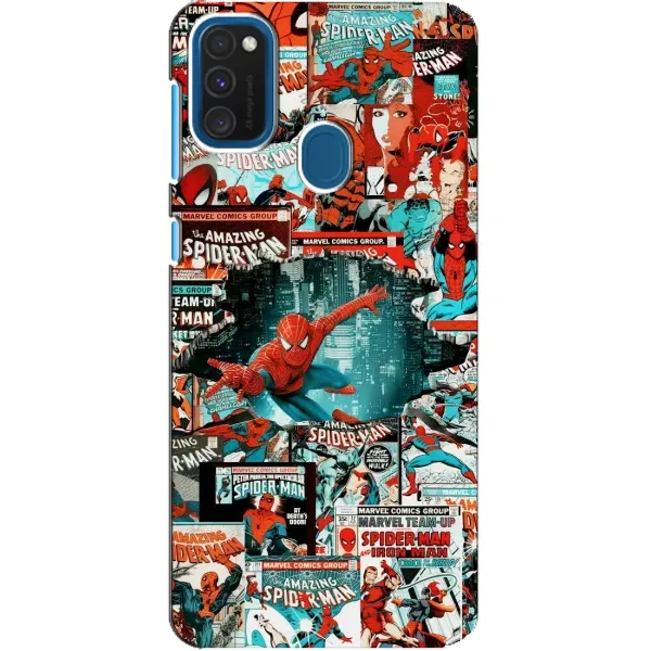 Чехол с рисунком «Комиксы Человек Паук» для Samsung Galaxy A21s Чехол с рисунком «Комиксы Человек Паук» для Samsung Galaxy A21s