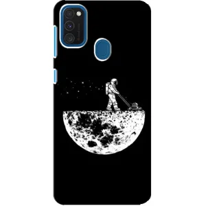 Силіконовый Чохол з принтом "Космонавти" на Samsung Galaxy A21s (Космонавт)