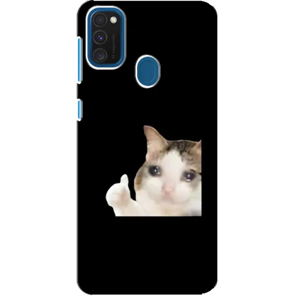 Чехол с рисунком «Кот в слезах» для Samsung Galaxy A21s