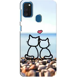 Силіконові Чохли Коханій людині для Samsung Galaxy A21s (Котейки)