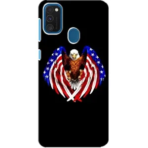 Чохол Прапор USA для Samsung Galaxy A21s (Крила США)