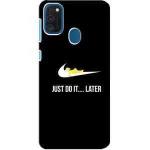 Силиконовый Чехол на Samsung Galaxy A21s с картинкой Nike (Later)