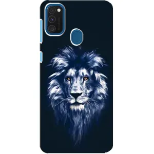 Чохол з картинкою на Samsung Galaxy A21s (Лев – синій)