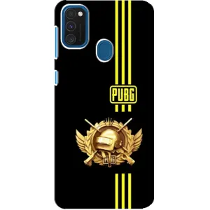 Чехол (TPU) с картинкой "Лого Пабг" на Самсунг Галакси А21с (Лого PUPG)