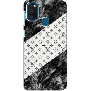 Чехол Стиль Louis Vuitton на Samsung Galaxy A21s (LV на белом)