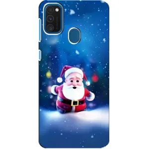 Чехлы на Новый Год Samsung Galaxy A21s (Маленький Дед Мороз)