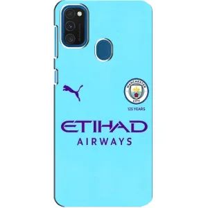 Силиконовые Чехлы принт Футбол на Samsung Galaxy A21s (Man City)