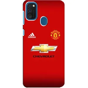 Силиконовые Чехлы принт Футбол на Samsung Galaxy A21s (Man United)