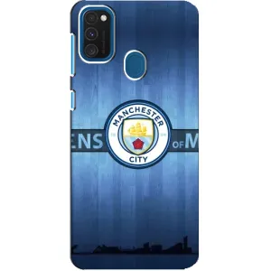 Силиконовые Чехлы принт Футбол на Samsung Galaxy A21s (ManCity)