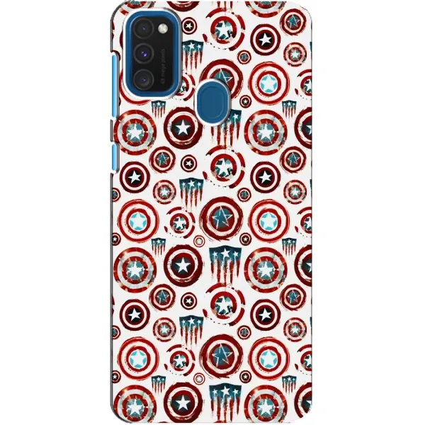 Чехол с рисунком «Марвел щиты» для Samsung Galaxy A21s Чехол с рисунком «Марвел щиты» для Samsung Galaxy A21s