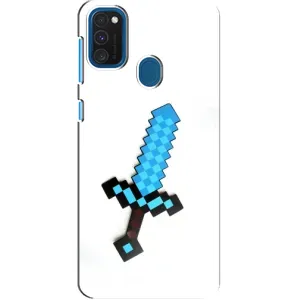 Чохли для Samsung Galaxy A21s (Персонажі МайнКрафт) (Меч)