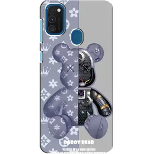 Силиконовый чехол для Samsung Galaxy A21s (Медведь Louis Vuitton)