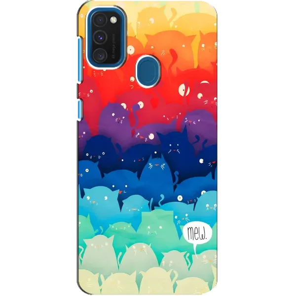 Чехол с рисунком «Mew» для Samsung Galaxy A21s