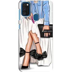 Силиконовый Чехол на Samsung Galaxy A21s с картинкой Стильных Девушек (Мода)