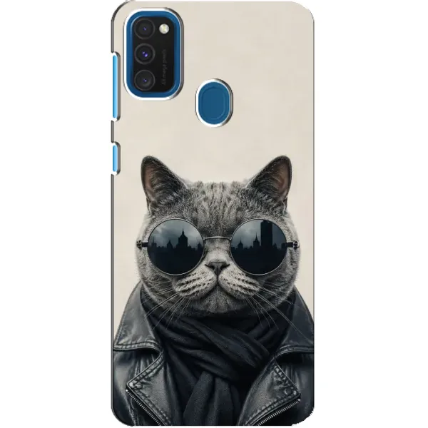 Чехол с рисунком «Модный кот» для Samsung Galaxy A21s Чехол с рисунком «Модный кот» для Samsung Galaxy A21s