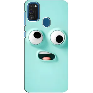 Чохли (ТПУ) (смішні стікери) для Samsung Galaxy A21s (Кумедне м'ятне обличчя)