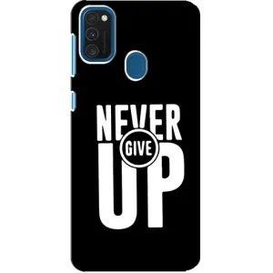 Силиконовый Чехол на Samsung Galaxy A21s с картинкой Nike (Never Give UP)