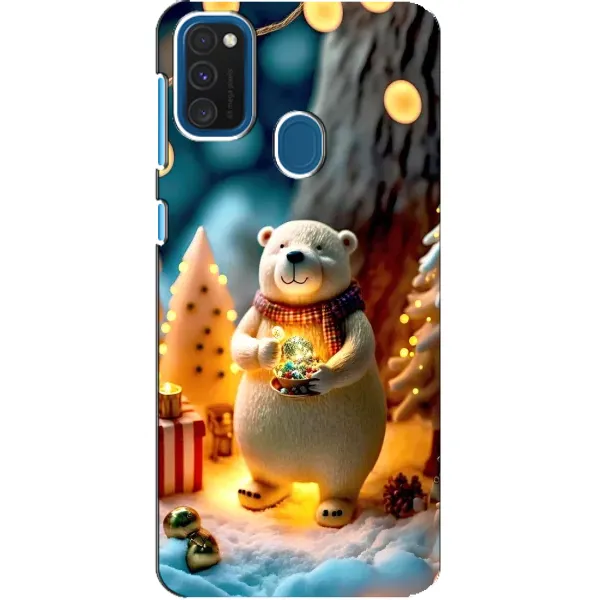 Чехол с рисунком «Новогодний ведмеженок» для Samsung Galaxy A21s Чехол с рисунком «Новогодний ведмеженок» для Samsung Galaxy A21s