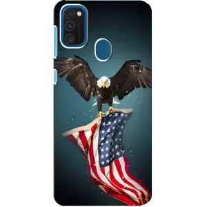 Чохол Прапор USA для Samsung Galaxy A21s (Орел і прапор)