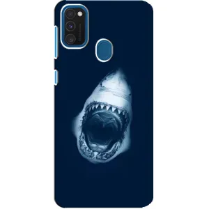 Силиконовый бампер с картинкой животных для Samsung Galaxy A21s (Пасть Акулы)