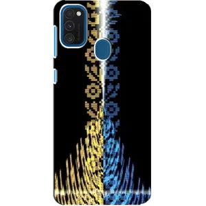 Силіконовый Чохол на Samsung Galaxy A21s (Патріотична вишиванка)
