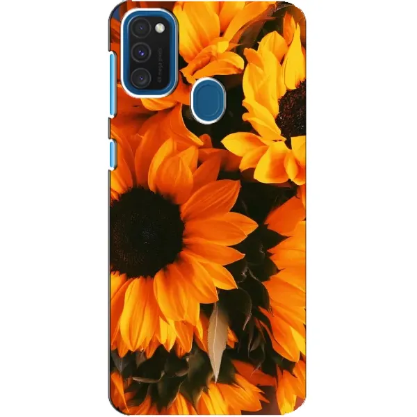 Чехол с рисунком «подсолнухи» для Samsung Galaxy A21s Чехол с рисунком «подсолнухи» для Samsung Galaxy A21s