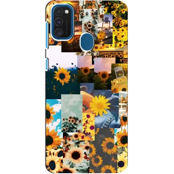 Чехол с рисунком «Подсолнуховый дизайн» для Samsung Galaxy A21s Чехол с рисунком «Подсолнуховый дизайн» для Samsung Galaxy A21s