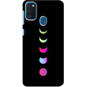 Чохол (ТПУ) з планетами на Samsung Galaxy A21s (Повнолуння)
