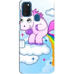 Чохол Unicorn на Samsung Galaxy A21s (Веселка Єдиноріга)