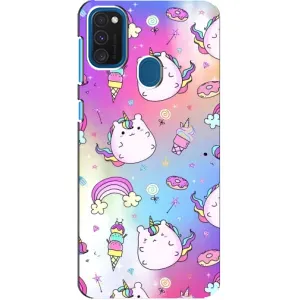 Чохол Unicorn на Samsung Galaxy A21s (Веселка і Єдинорог)