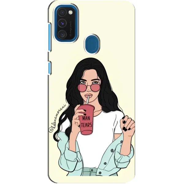 Чехол с рисунком «С напитком» для Samsung Galaxy A21s