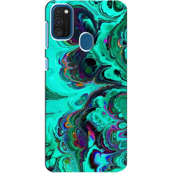 Чехол с рисунком «Салатный мрамор» для Samsung Galaxy A21s
