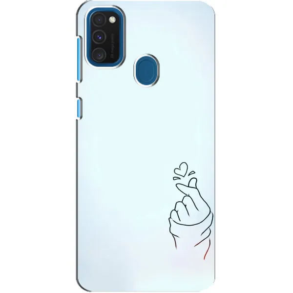 Чехол с рисунком «Сердце на голубом» для Samsung Galaxy A21s Чехол с рисунком «Сердце на голубом» для Samsung Galaxy A21s