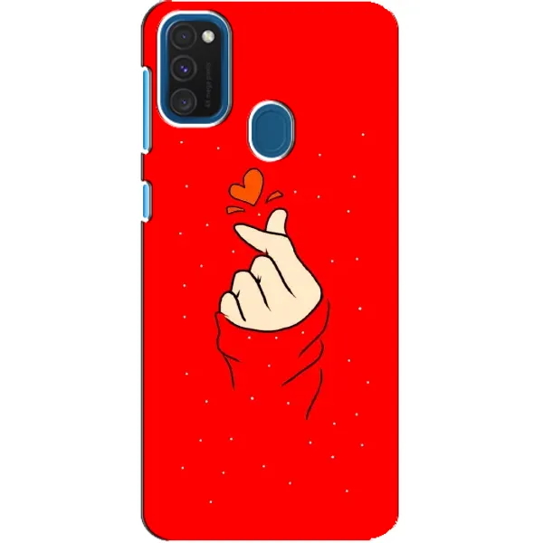 Чехол с рисунком «Сердце на красном» для Samsung Galaxy A21s Чехол с рисунком «Сердце на красном» для Samsung Galaxy A21s