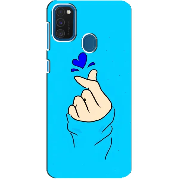 Чехол с рисунком «Сердце на синем» для Samsung Galaxy A21s Чехол с рисунком «Сердце на синем» для Samsung Galaxy A21s