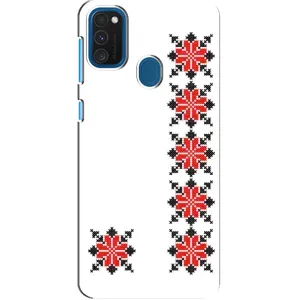 Силіконовый Чохол на Samsung Galaxy A21s з картинкой Вишиванки (Силует вишиванки)